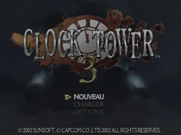 Clock Tower 3 screen shot title